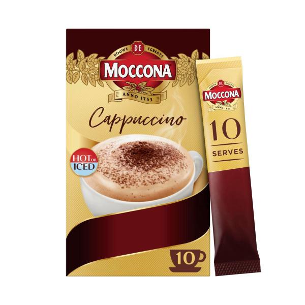 MOCCONA CAPPUCCINO COFFEE SACHETS 10 PACK