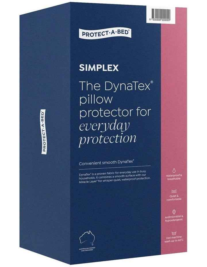 Simplex Dynatex Pillow Protector in White
