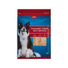COLES BASTED RAWHIDE CHEWS BEEF DOG TREATS 100 GRAM