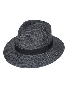 Carolina Fedora in Black/Grey