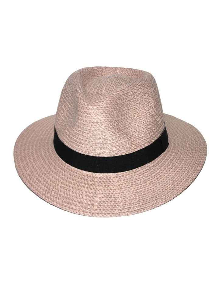 Carolina Fedora in Soft Pink