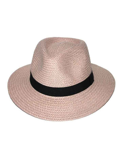 Carolina Fedora in Soft Pink