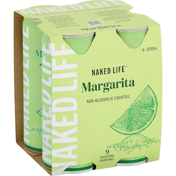 Naked Life Non Alcoholic Margarita 250mL x 4 pack