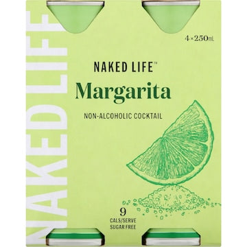 Naked Life Non Alcoholic Margarita 250mL x 4 pack