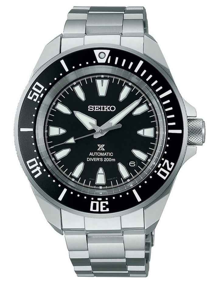 SRPL13K Prospex Stainless Steel Watch in Silver & Black