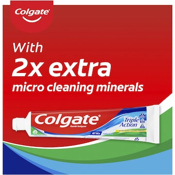 Colgate Toothpaste Triple Action Micro Cleaning 165g