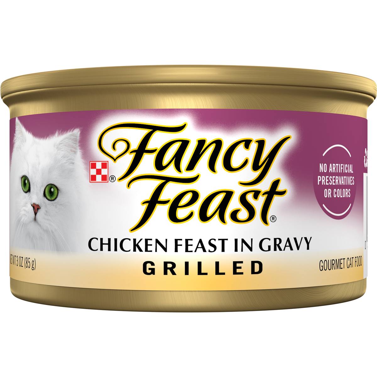 Fancy Feast Adult Classic Chicken Feast Gravy Grilled Wet Cat Food 85g