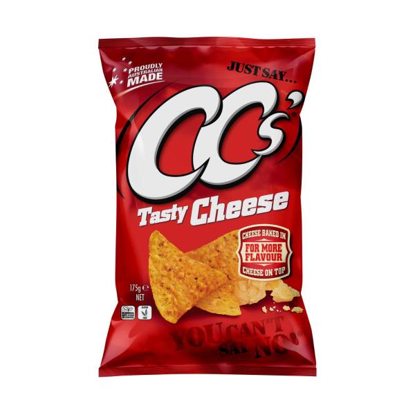 CC'S CORN CHIPS:TASTY CHEESE:.:175 GRAM