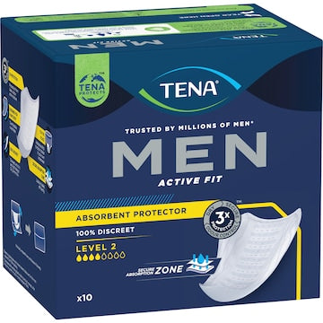 TENA Men Active Fit Absorbent Protector Level 2 Moderate 10 pack
