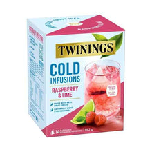 TWININGS COLD INFUSIONS RASPBERRY LIME 14PK