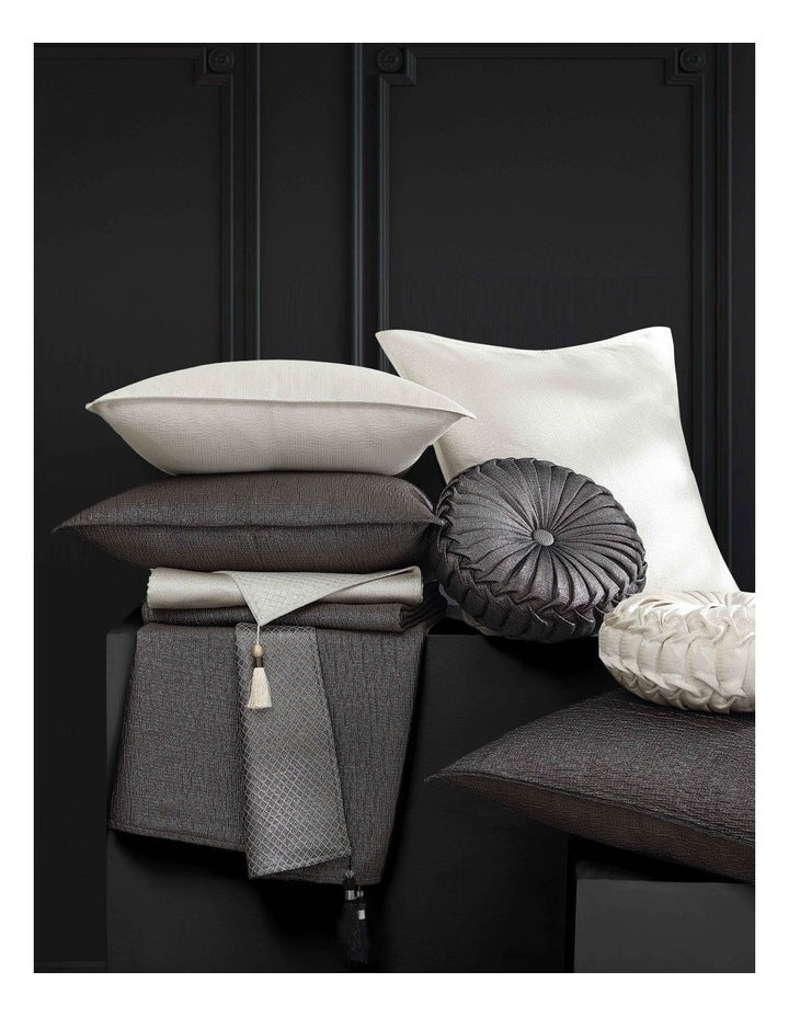 Octavia European Pillowcase in Granite