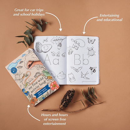 My First Wild Activity Book Nature Inspired Games and Puzzles (Paperback) Interactive Book Art and craft for kids 4yrs+