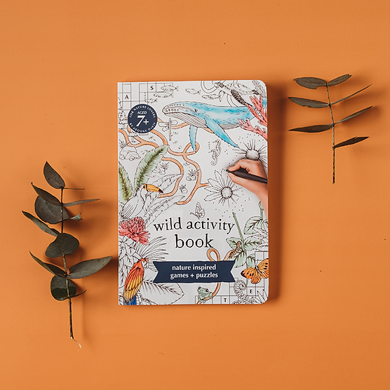 Wild Activity Book Nature Inspired Games and Puzzles (Paperback) Interactive Book Stationary Art and craft for kids Gifting Ideas 7yrs+ kids book by Your Wild Books