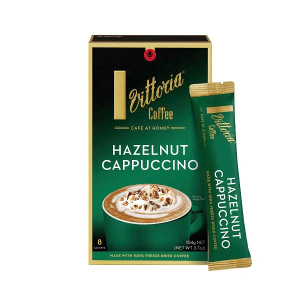 VITTORIA HAZELNUT CAPPUCCINO COFFEE SACHETS 8 PACK