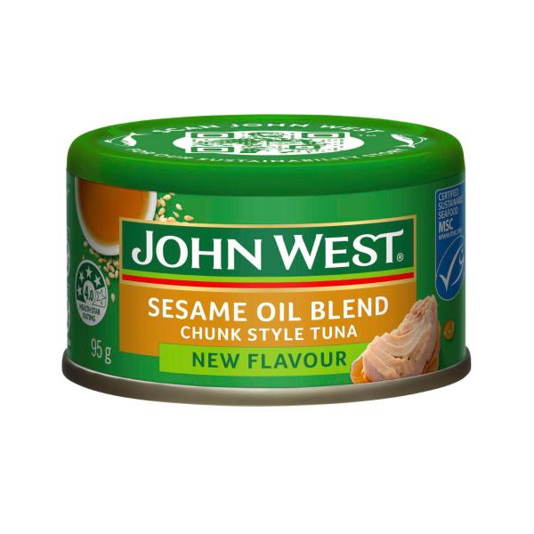 JOHN WEST TUNA SESAME OIL 95G