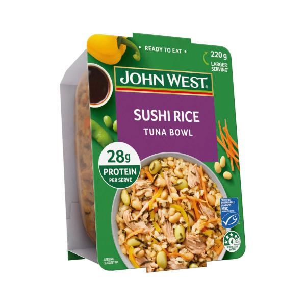 JOHN WEST TUNA BOWL SUSHI 220G