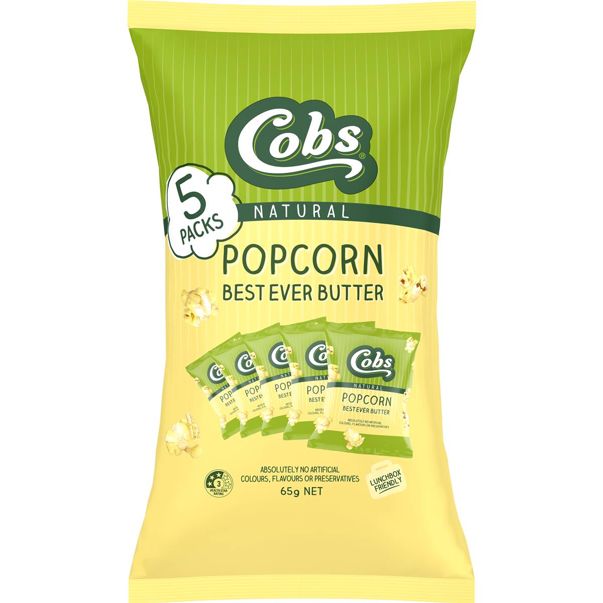 Cobs Natural Popcorn Best Ever Butter 5 Pack