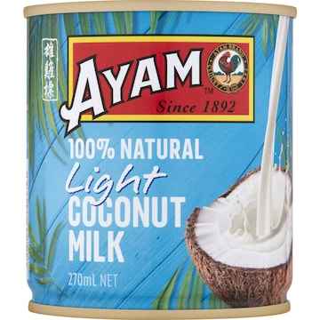 Ayam 100% Natural Light Coconut Milk 270mL