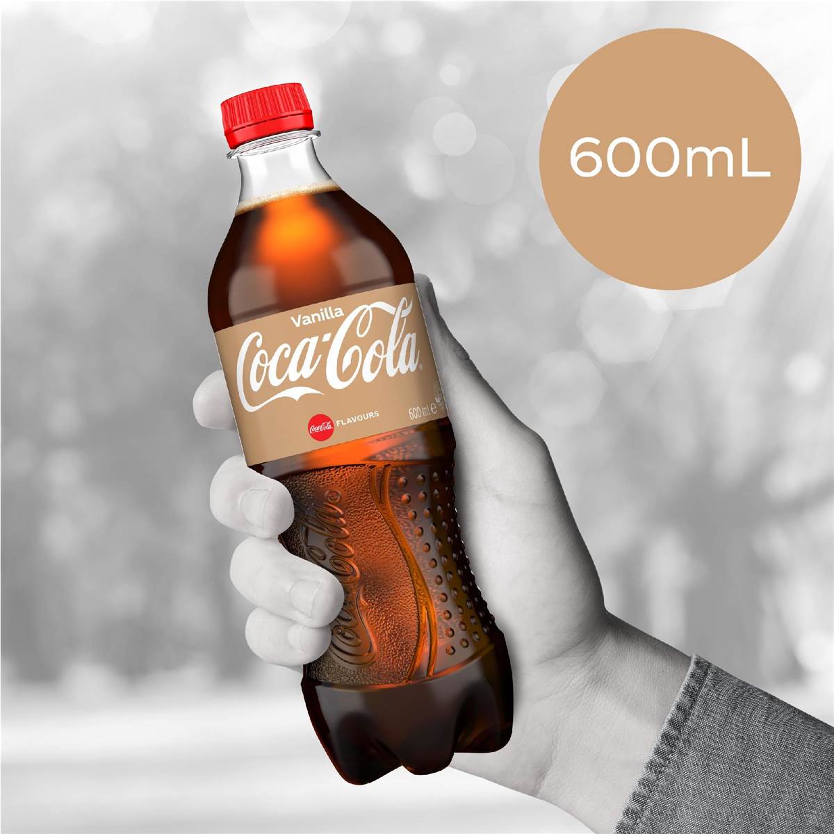 Coca-Cola Vanilla Soft Drink Bottle 600ml