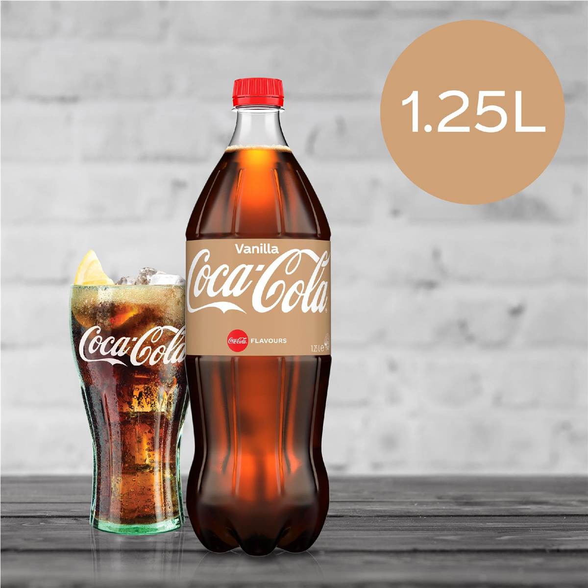 Coca-Cola Vanilla Soft Drink Bottle 1.25l