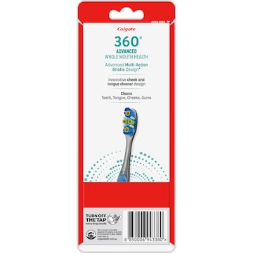 Colgate Toothbrush 360 Advanced Medium 4 pack