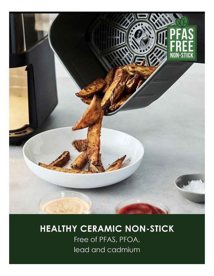 Bistro Air Fryer with See-Through Lid 6.5L - PFAS-free ceramic non-stick