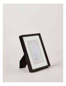 Aluminium Photo Frame 15x20cm Matted to 10x15cm in Black