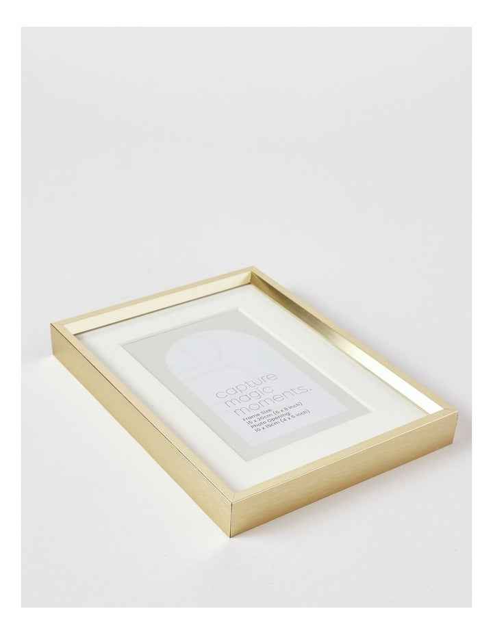 Aluminium Photo Frame 15x20cm Matted to 10x15cm in Gold