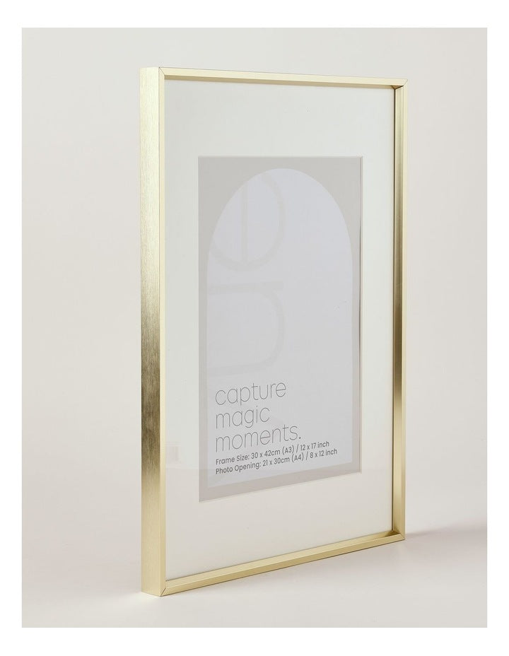 Aluminium Photo Frame A3/A4 in Gold
