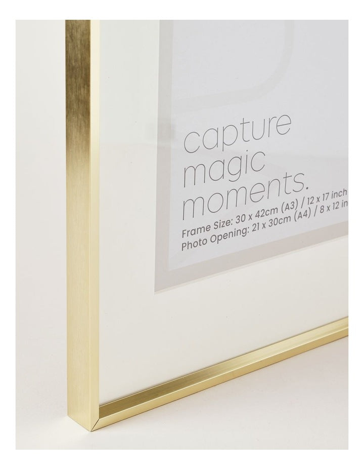 Aluminium Photo Frame A3/A4 in Gold