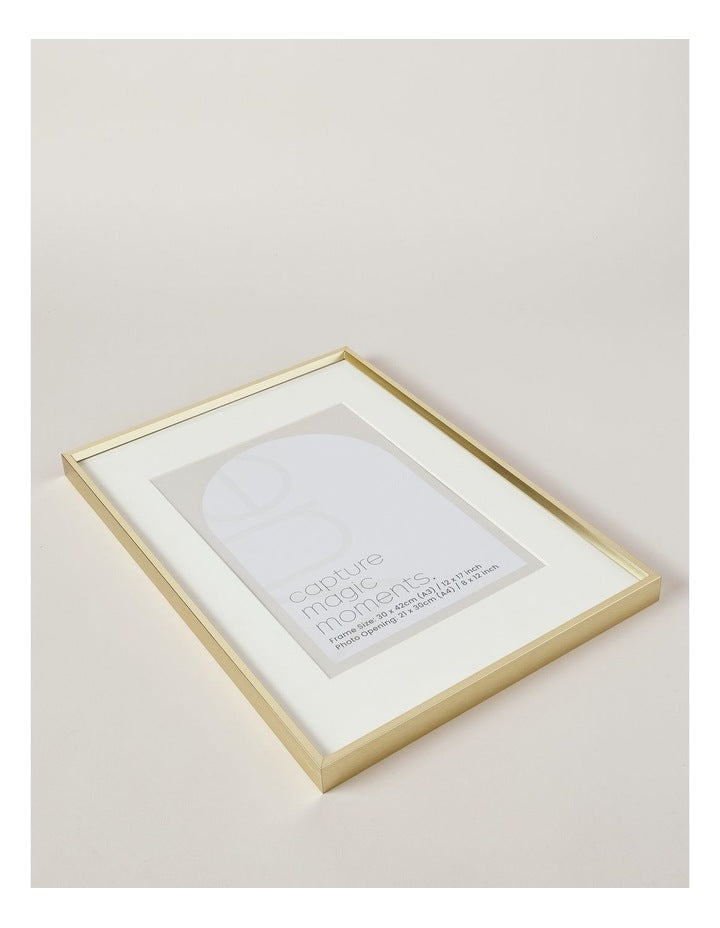 Aluminium Photo Frame A3/A4 in Gold