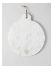 Avery Round Paddle with Fleur-de-lys 35.5x30.5cm