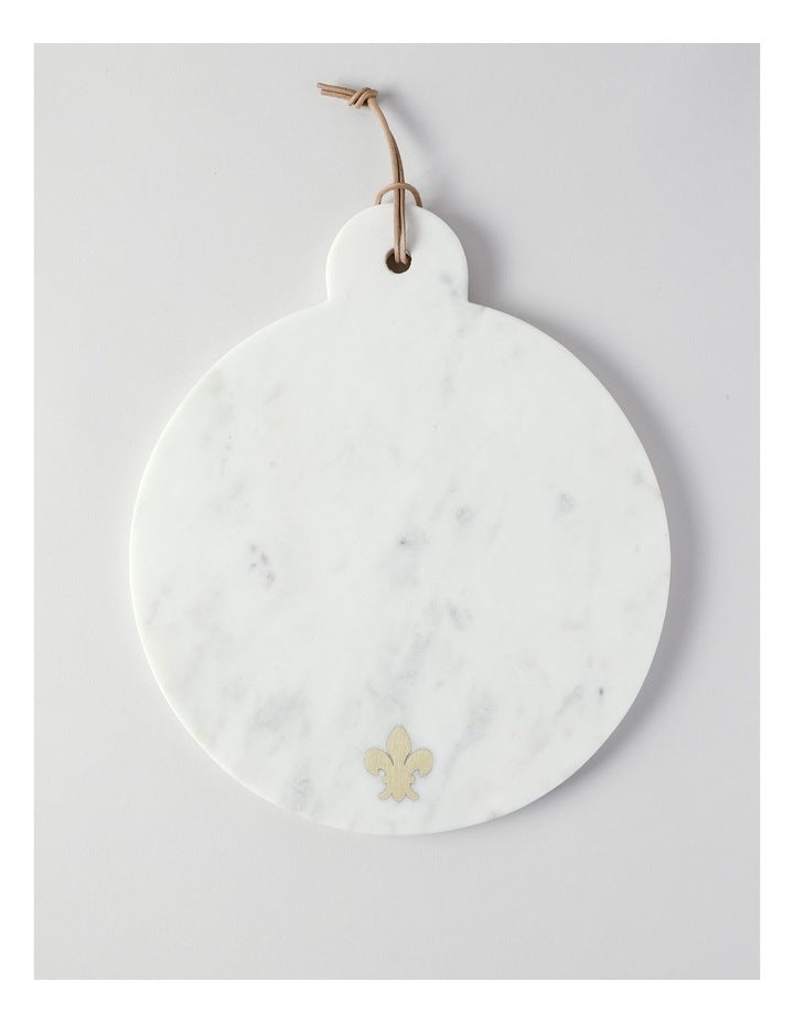 Avery Round Paddle with Fleur-de-lys 35.5x30.5cm