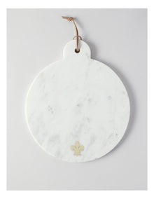 Avery Round Paddle with Fleur-de-lys 35.5x30.5cm