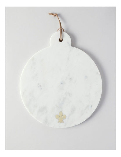 Avery Round Paddle with Fleur-de-lys 35.5x30.5cm