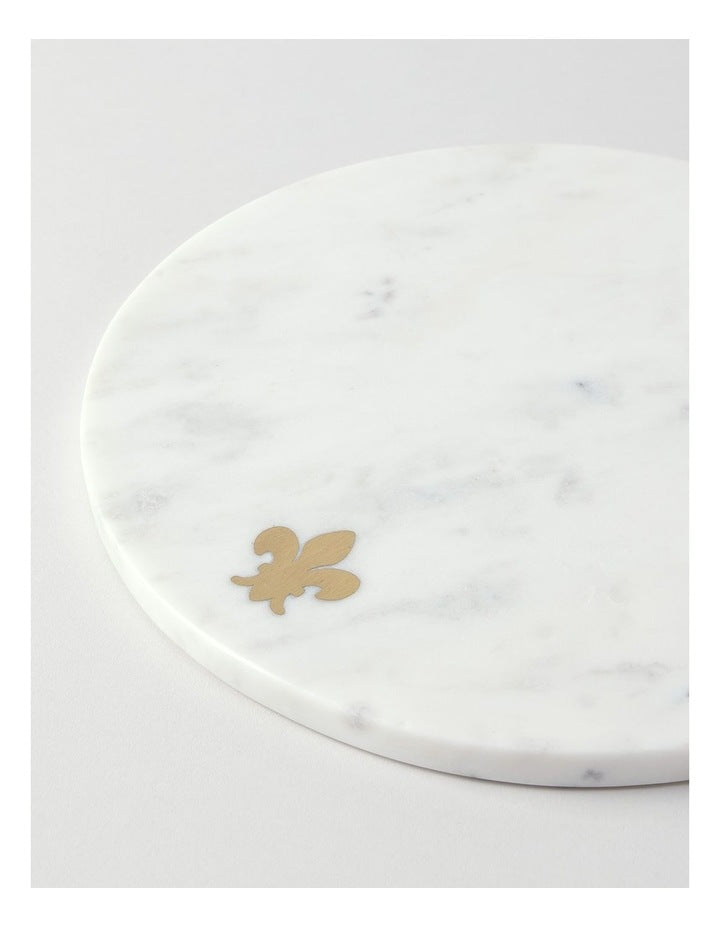 Avery Round Paddle with Fleur-de-lys 35.5x30.5cm