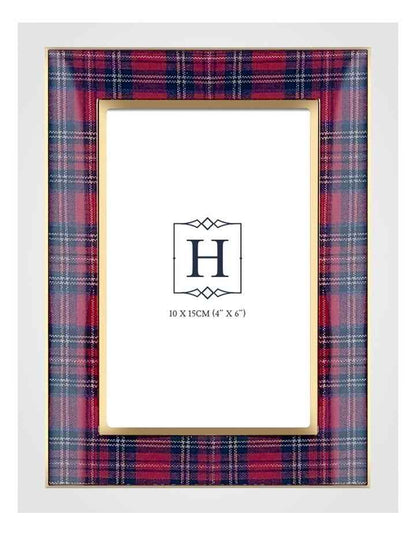 Tartan Photo Frame 10x15cm