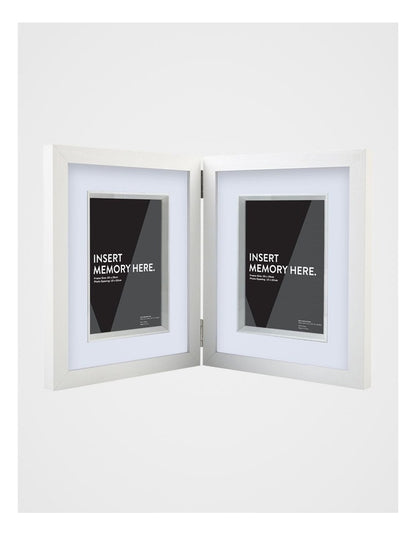White Double Photo Frame 20x25cm