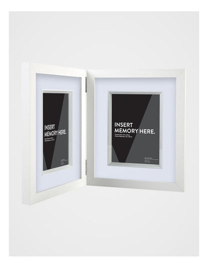 White Double Photo Frame 20x25cm