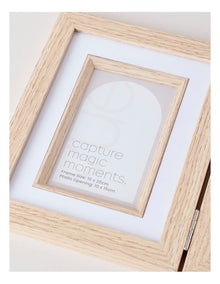 Natural Double Photo Frame 15x20cm