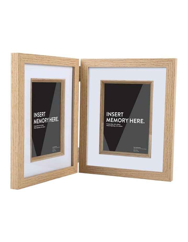Natural Double Photo Frame 20x25cm