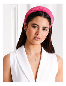Padded Headband in Hot Pink