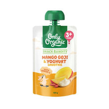 ONLY ORGANIC SNACK BANDITS MANGO GOJI & YOGHURT SMOOTHIE 3+ YEARS 120G