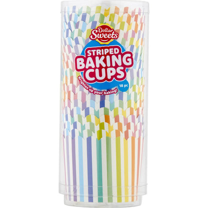 Dollar Sweets Striped Party Cups 18 pack