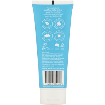 Ethical Zinc SPF 50+ Natural Clear Zinc Sunscreen 100g