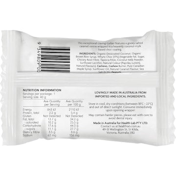 Health Lab Whyte Cara More Caramel Filled Ball 40g
