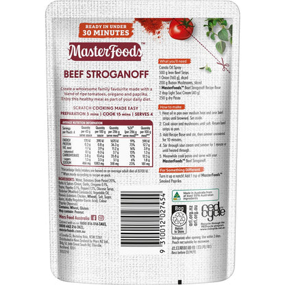 MasterFoods Beef Stroganoff Recipe Base 175g