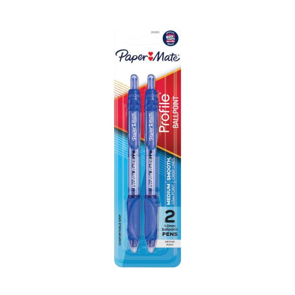 PAPERMATE PROFILE BLUE PENS