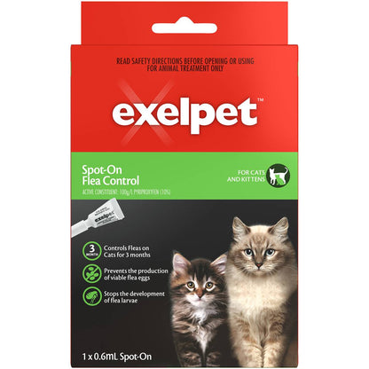 Exelpet Spot On Flea Control For Cats & Kittens Each
