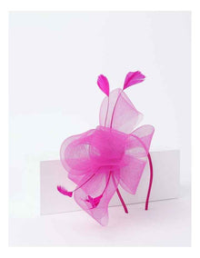 Crinoline Fascinator in Fuchsia